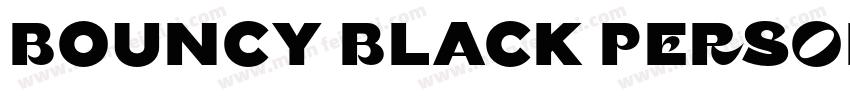 Bouncy Black PERSONA字体转换